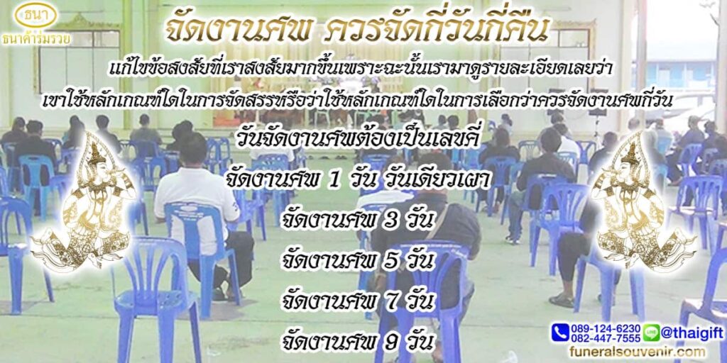 จัดงานศพ